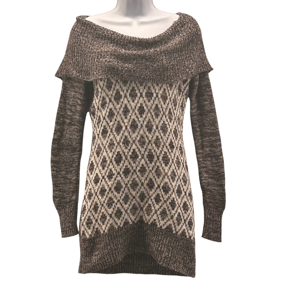 Candies Y2k Sweater‎ Dress Gray Large
